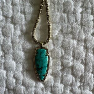 Kendra Scott Vintage Turquoise Arrowhead Necklace